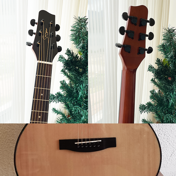 Smiger new cutaway High quality solid top electric acoustic guitar for sale