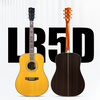 Wholesale Luxars 41 Inch Dreanought High Grade All Solid Acoustic Guitar(LR5D)