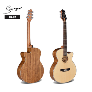 LG-07-EQ With EQ Spruce And Walnut Wood Acoustic Guitar