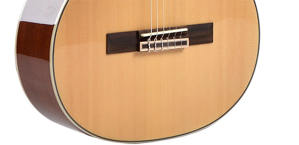CG-100 Intermediate African Sapele Glossy Full Size Classical Guitar 
