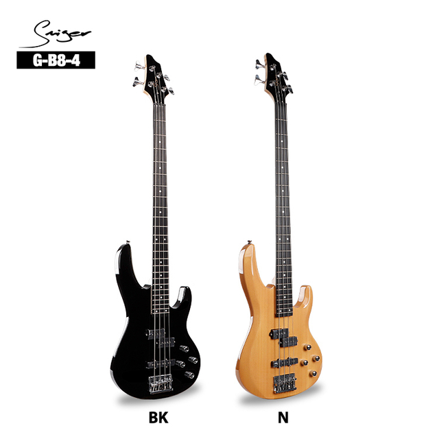 G-B8-4 PJ Bass Guitar｜P/J Pickup Combo (Split P + Single J)｜24 Frets｜Basswood Body｜Gloss Maple Neck｜2 Colors (BK/N)｜4/Carton (Beginner-to-Pro Versatility)