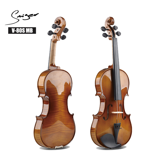 Profit-Maximizing Violin Set | 4 Sizes for All Ages | Solid Spruce + Flame Maple | Case+Rosin+Bow Included | MOQ 1 Carton