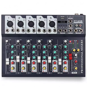 F7-USB 7 Channel Professional DJ Audio Mixer Digital Factory