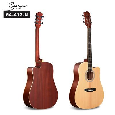 GA-412 Spruce Acoustic Guitar For Beginners