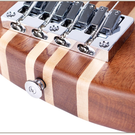 Smiger 4 String Neck Thru Bass Dual Cutaway in 5 Piece Maple