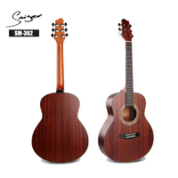 High Quality 6 Steel String Mid-level 36inch Acoustic Guitar