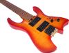 S-G63-7 Headless 7-String Guitar｜Flamed Maple Veneer Body｜Roasted Maple Neck & Fretboard｜H-H Alnico V Pickups w/24K Pots｜Nitro Matte Finish｜Upgraded Alloy-Copper Bridge｜6/Carton (Progressive Metal Mac
