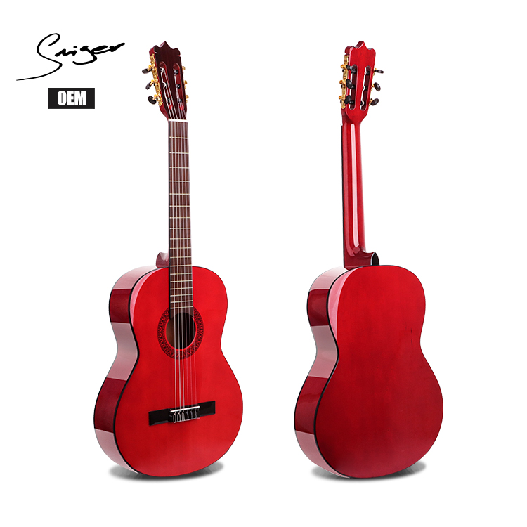 High Glossy Flamenco Guitar Oem 39inch Classical Guitar