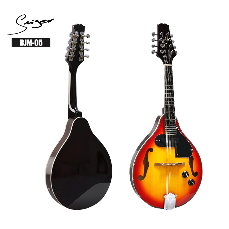Smiger BJM-05 High Gloss Finish 8 Strings Acoustic Electric Mandolin 