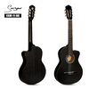 Smiger CGM-11 39" Thinbody Classical Guitar｜Matte Black Finish｜Laminated Spruce Top & Sapele Sides｜Gold Classical Tuners｜Ergonomic Dreadnought (Stage/Live Use)