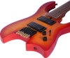 S-G63-7 Headless 7-String Guitar｜Flamed Maple Veneer Body｜Roasted Maple Neck & Fretboard｜H-H Alnico V Pickups w/24K Pots｜Nitro Matte Finish｜Upgraded Alloy-Copper Bridge｜6/Carton (Progressive Metal Mac