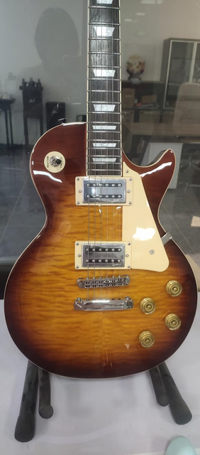 Wholesale LG9-P3-CS High-End LP Guitar: Mahogany Body, HH Alnico V Pickups, B2B Customizable Open Gear Tuners"