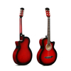 B2B Wholesale 38 Inch Acoustic Guitar – Linden Body, Plastic Fingerboard, 10pcs/ctn, OEM/ODM Supported