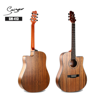 41inch Walnut Acoustic Guitar Wholesale Cheapest Price with Trussrod Hand Made in China