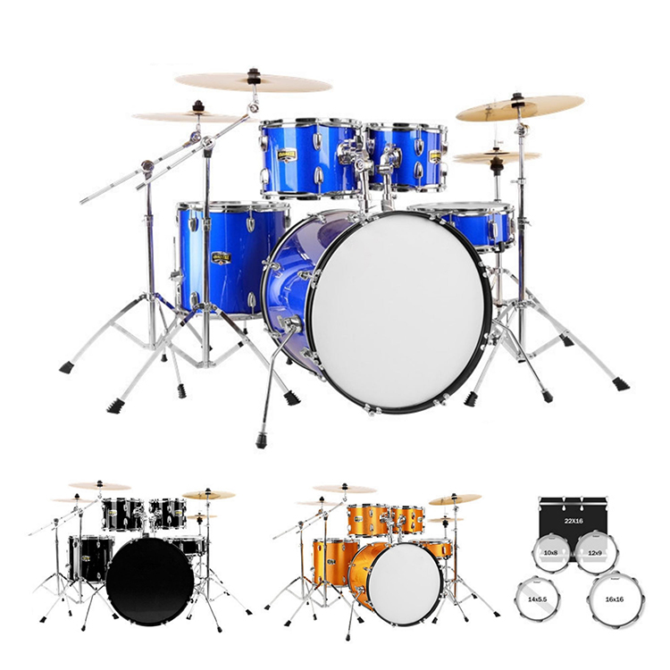 Smiger Drum Set 22 Inch for Adults 5 Piece Junior Beginner Kit