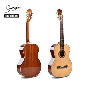 CG-100 Intermediate African Sapele Glossy Full Size Classical Guitar 