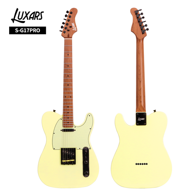 S-G17-PRO TL Upgraded Electric Guitar｜Vintage Voiced S-S Alnico V Pickups｜Roasted Maple Satin Neck & Fretboard｜22 Rounded Frets｜Hardtail Bridge｜3 Retro Colors (DB/VW/SG)｜6 Guitars/Carton (Classic Reim