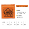 Wholesale Custom Acoustic Guitar Strings SAH-10/11/12: Red Copper Material, 500sets/ctn, Bulk Order for B2B Buyers