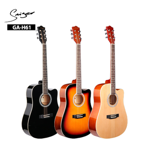 New Black Thin Body Acoustic Guitar from China manufacturer