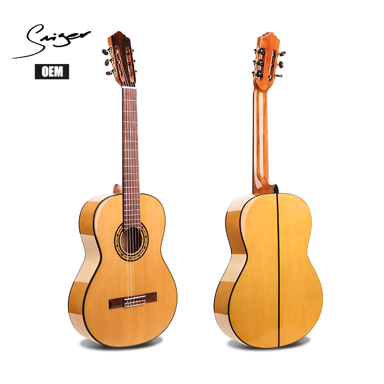 OEM Flamenco Classical CG-F2S Guitar Solid Spruce Wood Body