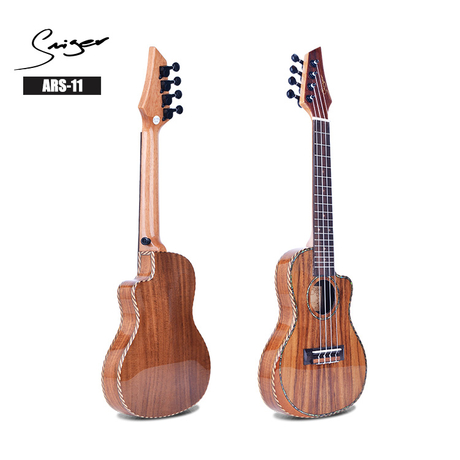ARS-11 Koa Ukulele Solid Thin Body