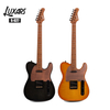 S-G27 Premium TL Electric Guitar｜Flamed Maple Top + Poplar Body｜Roasted Maple Satin Neck & Fretboard｜TL-Upgraded S-S Alnico V Pickups｜Solid Aluminum Pickguard｜High-Gloss TBK/HB Finishes｜6 Guitars/Cart
