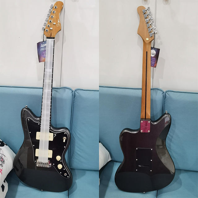 JM-Ember Electric Guitar - Poplar Body, Maple Neck with Rosewood Inlay, P90 Pickups - B2B Wholesale for Music Retail Stores