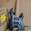 Wholesale Upgrade Satin Finish Rosted Flame Maple Neck Solid Top Headless Electric Guitar（S-G63）