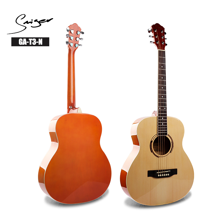 Smiger 36inch Spruce Top Beginner Travel Acoustic Guitar
