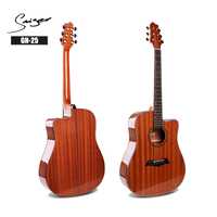 GN-25 Sapele Wood Acoustic Guitar 41inch D Body Design