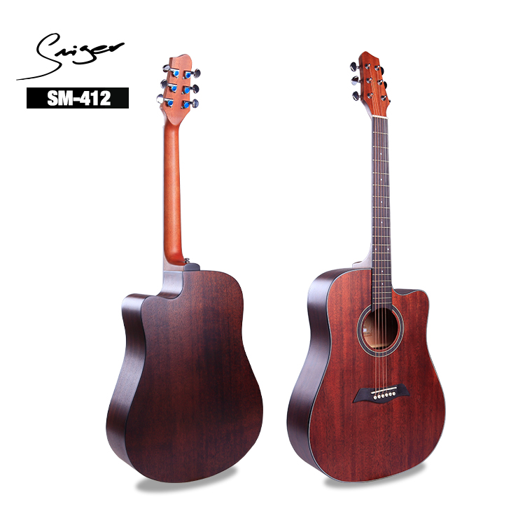 Vines Music Smiger Brand Acoustic Guitar 41inch Mahogany beginner guitar for Sale