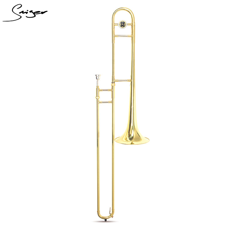 Brass Trumpet Instrument Standard Bb Western Wind Instruments with Hard Case, Cleaning Kit, 7C Mouthpiece Gold