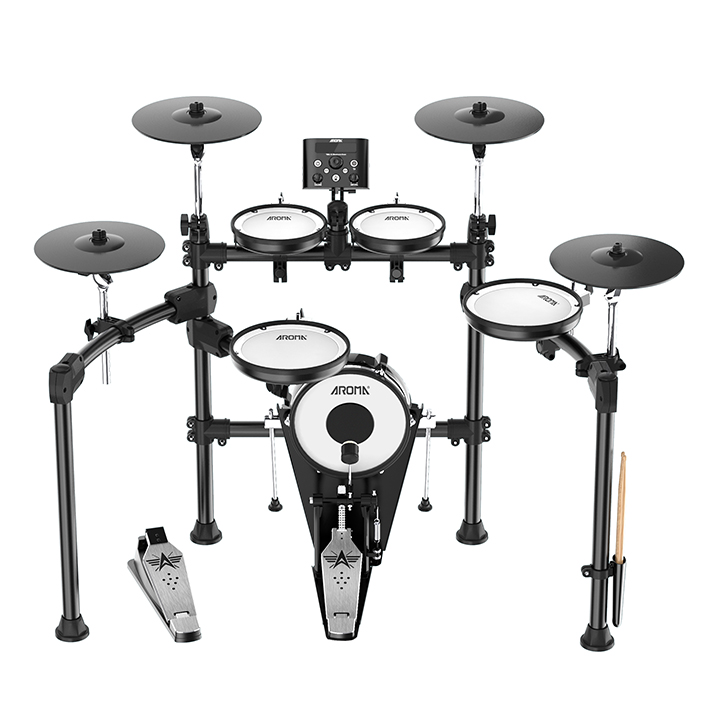 Electronic Drum Set Professional Drums Kit with Real Mesh Fabric