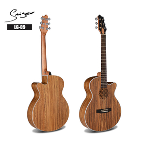 LG-09-EQ Unique Engrave Sound Hole Design Acoustic Guitar with Pickup