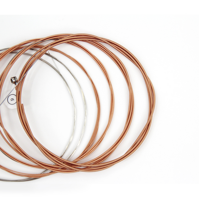 Wholesale Custom Acoustic Guitar Strings SAH-10/11/12: Red Copper Material, 500sets/ctn, Bulk Order for B2B Buyers