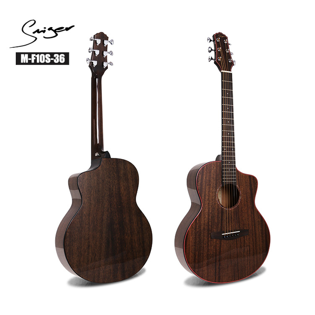 M-F10S-36 High Quality Solid Wood Acoustic Guitar 36inch High Gloss Finishing