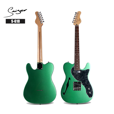 S-G18 Electric Guitars 24 Frets Semi-hollow Electric Guitar Hollowbody 