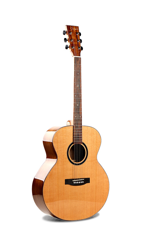 W-MES-42J Solid Cedar Top Acoustic Guitar Koa Wood Back And Side