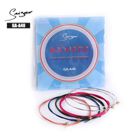 Wholesale Guitar String OEM Colorful Acoustic String SET Regular Acoustic Guitar Strings for Guitar Accessories