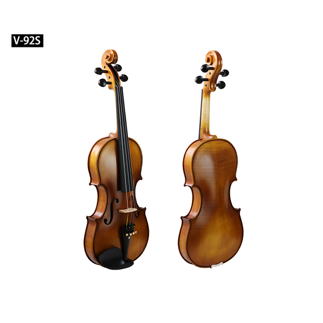 Wholesale Violin Players Professional Best Student Tiger Stripes Violin Spruce Face Maple Back/Side with Wood & Ebony Bows