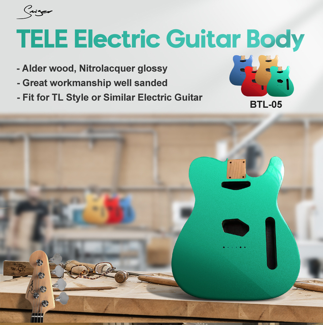 Custom finish upgrade alder electric guitar body with DIY kit TL electric guitar body