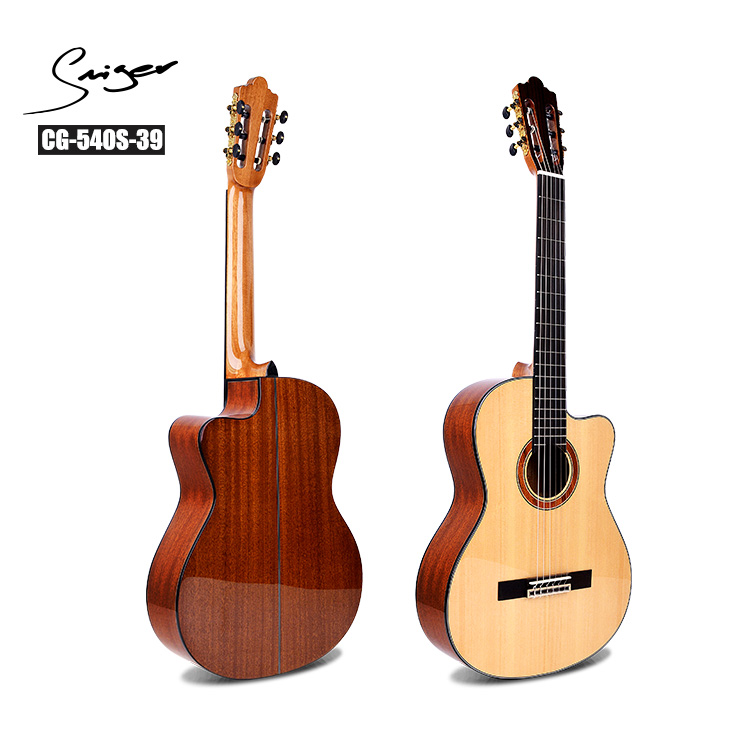 CG-540S-39 Smiger Classc Cutaway Nylon Acoustic Guitar with Solid Top