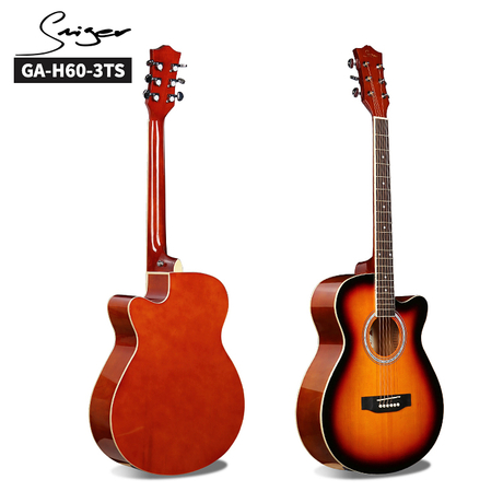 Made in China Spruce Top Color Acoustic Guitar for Wholesale